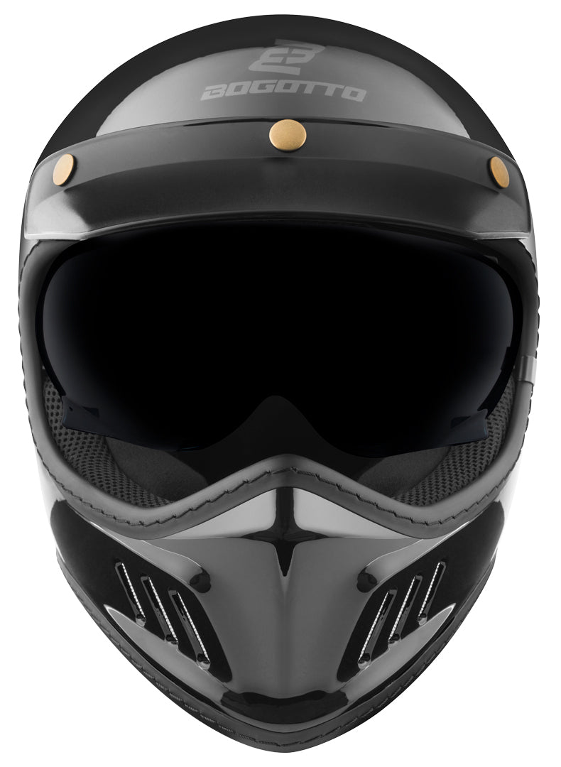 Bogotto FF980 Caferacer Cross Helmet#color_black