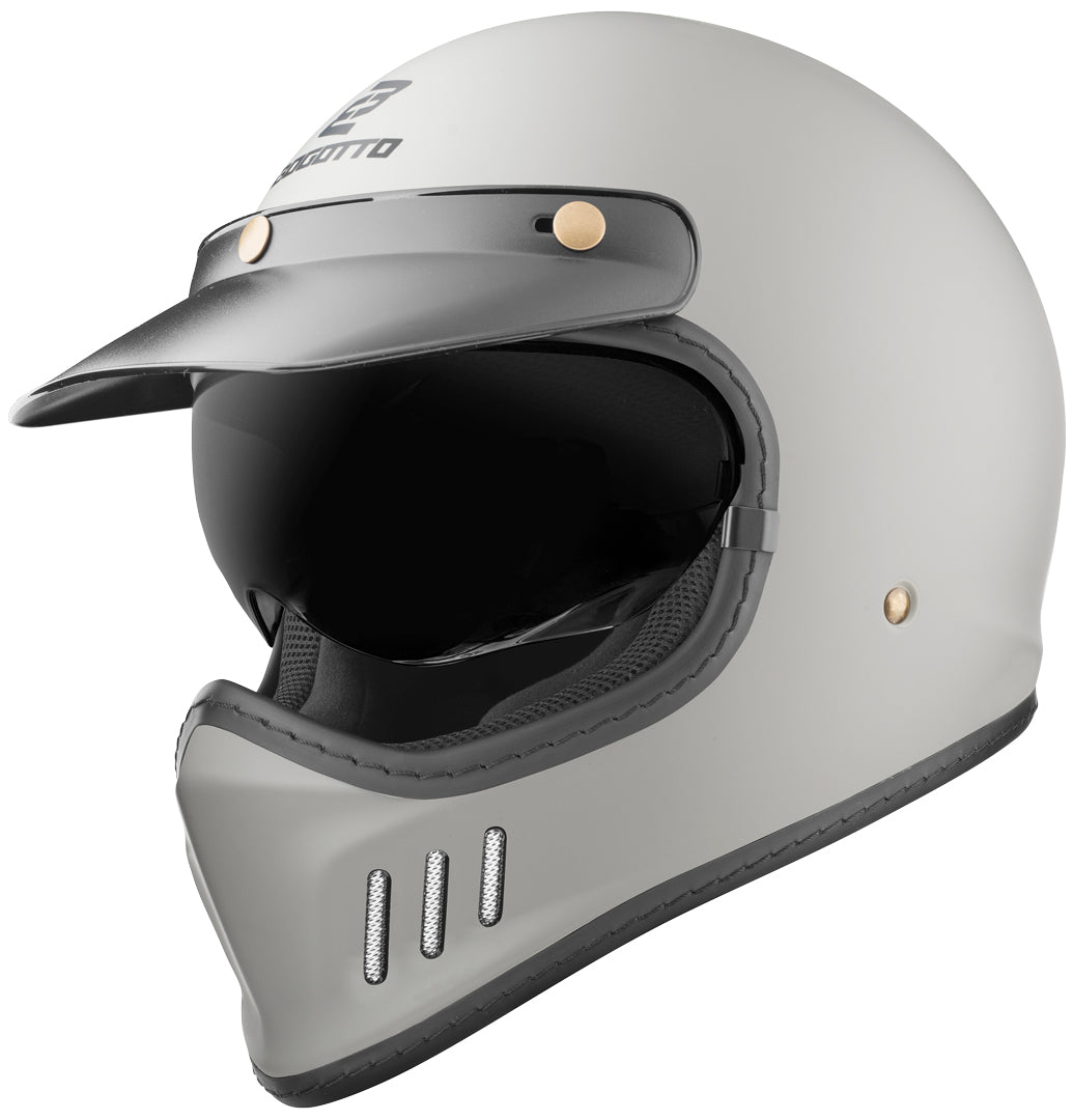 Bogotto FF980 Caferacer Cross Helmet#color_grey-matt