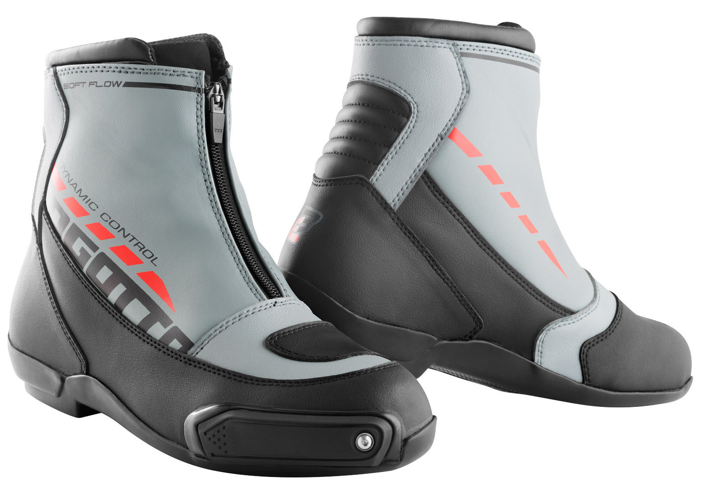Bogotto Lap Motorcycle Shoes#color_grey-red