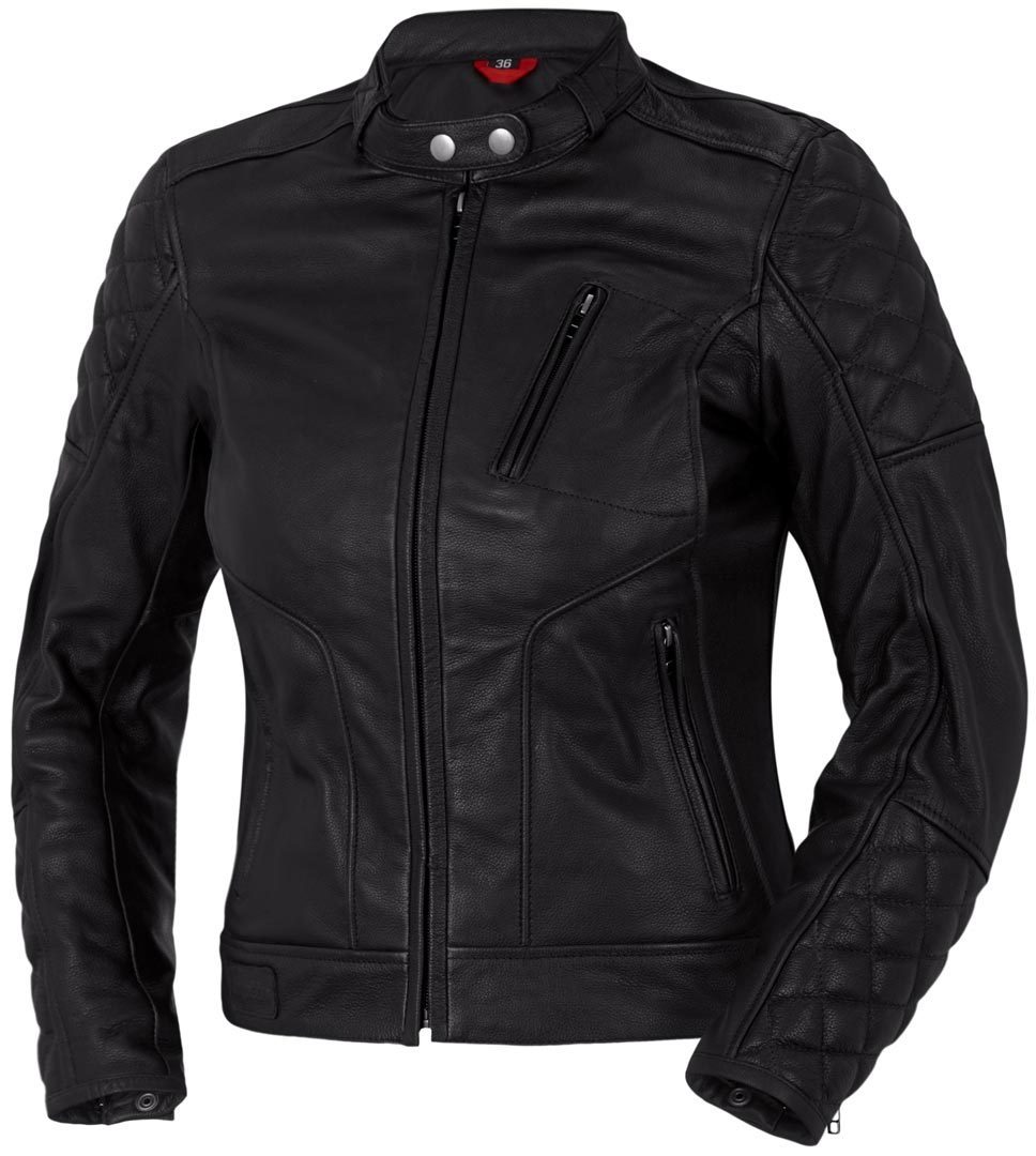 Bogotto Chicago Retro Ladies Motorcycle Leather Jacket#color_brown