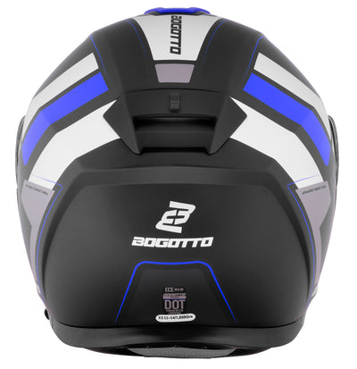 Bogotto FF403 Murata flip-up helmet#color_blue-black