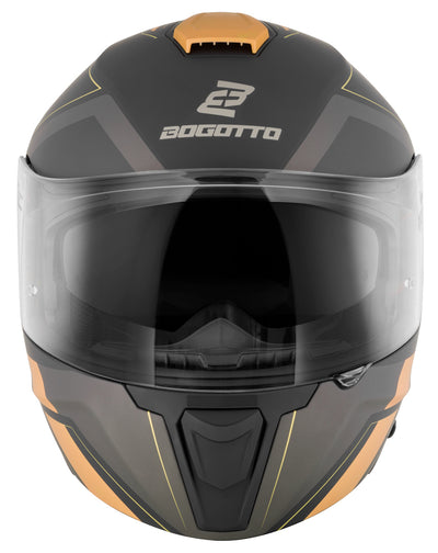 Bogotto FF403 Murata flip-up helmet#color_bronze-black-grey