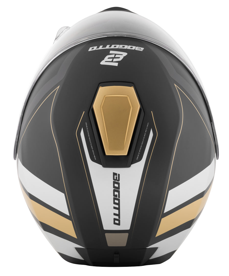Bogotto FF403 Murata flip-up helmet#color_black-gold