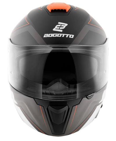 Bogotto FF403 Murata flip-up helmet#color_orange-black