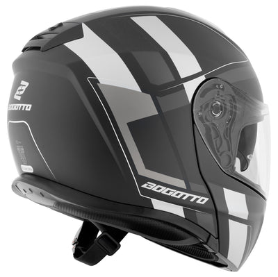 Bogotto FF403 Murata flip-up helmet#color_white-black-grey
