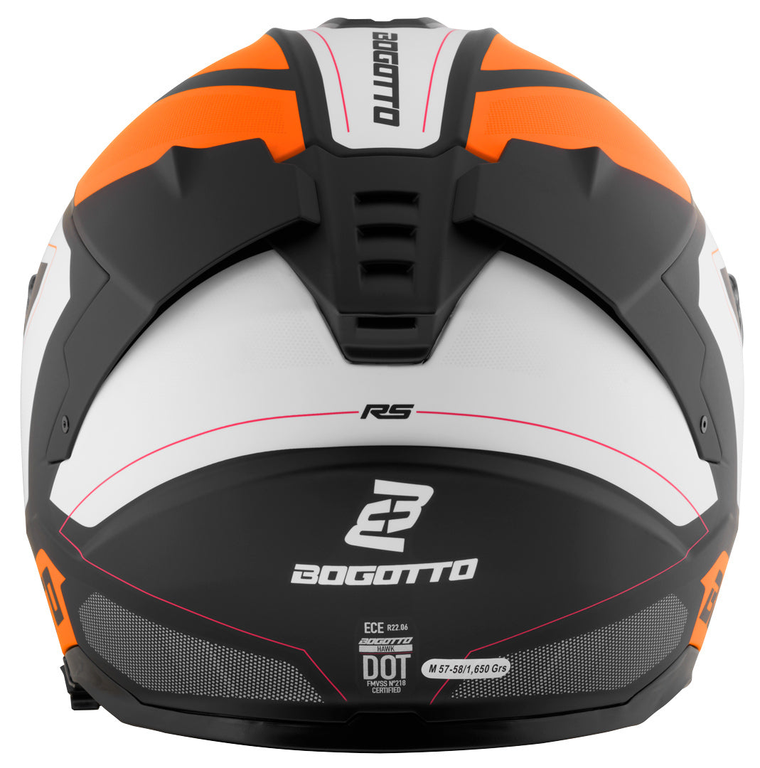 Bogotto FF122 BGT Helmet#color_orange-white