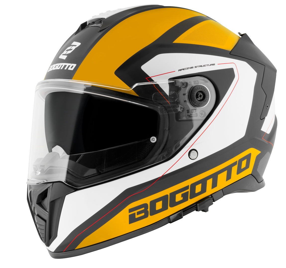 Bogotto FF122 BGT Helmet#color_yellow-white