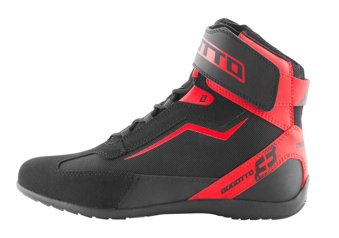 Bogotto Mix Disctrict Motorcycle Shoes#color_black-red