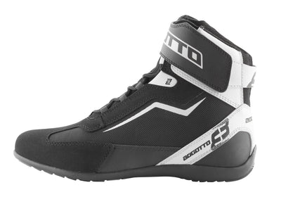 Bogotto Mix Disctrict Motorcycle Shoes#color_black-white