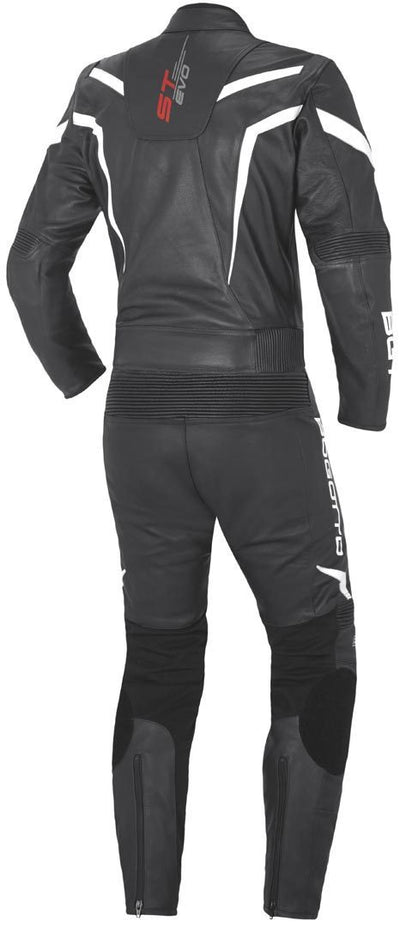 Bogotto ST-Evo Two Piece Motorcycle Leather Suit#color_black-white