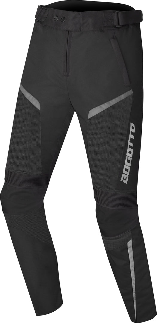 Bogotto Blaze-Air Motorcycle Textile Pants#color_black-grey