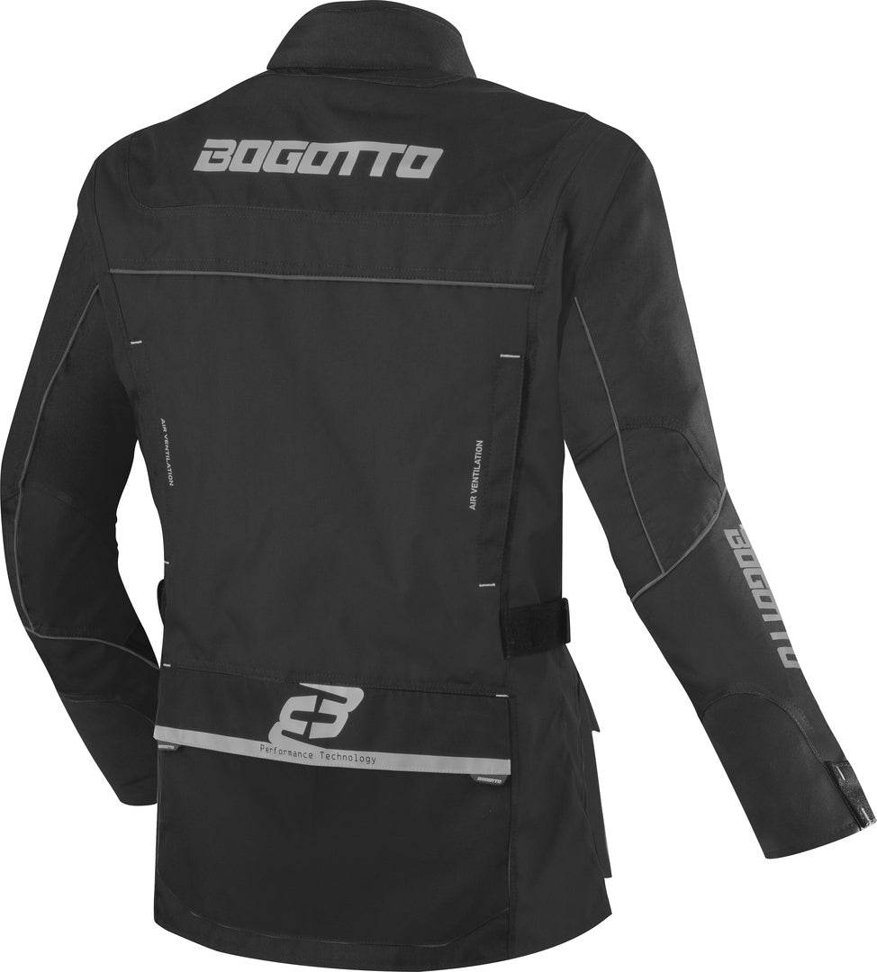 Bogotto Covelo waterproof Motorcycle Textile Jacket#color_black