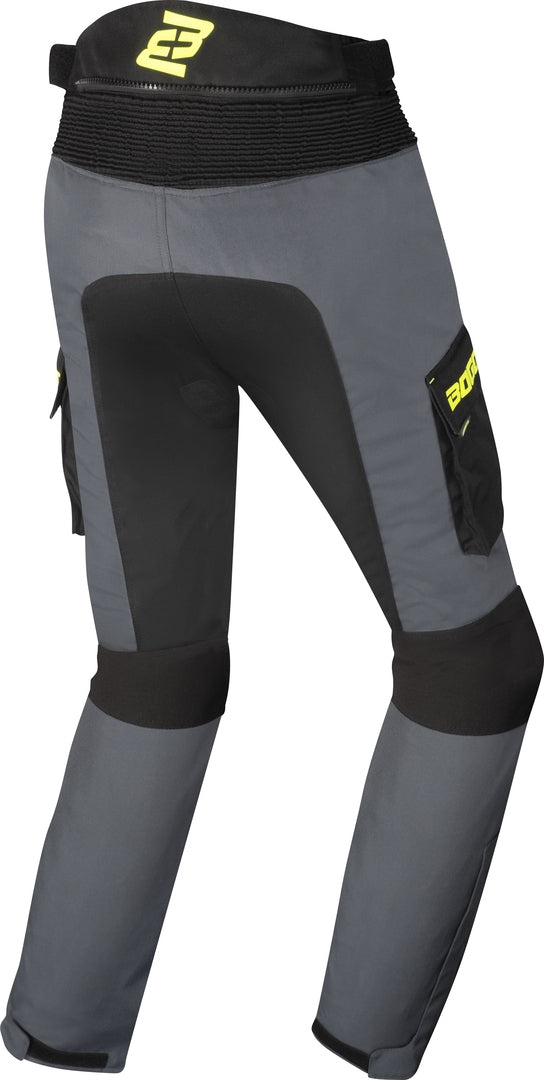 Bogotto Covelo waterproof Motorcycle Textile Pants#color_black-grey-fluo-yellow