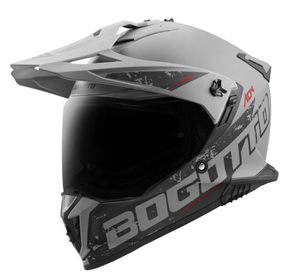 Bogotto FG-601 Fiberglass Enduro Helmet#color_grey-matt