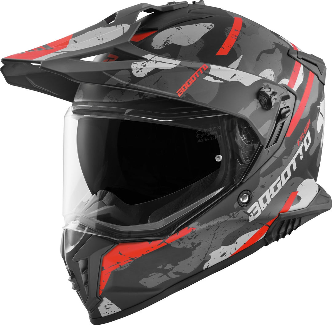 Bogotto FG-601 Sniper Fiberglass Enduro Helmet