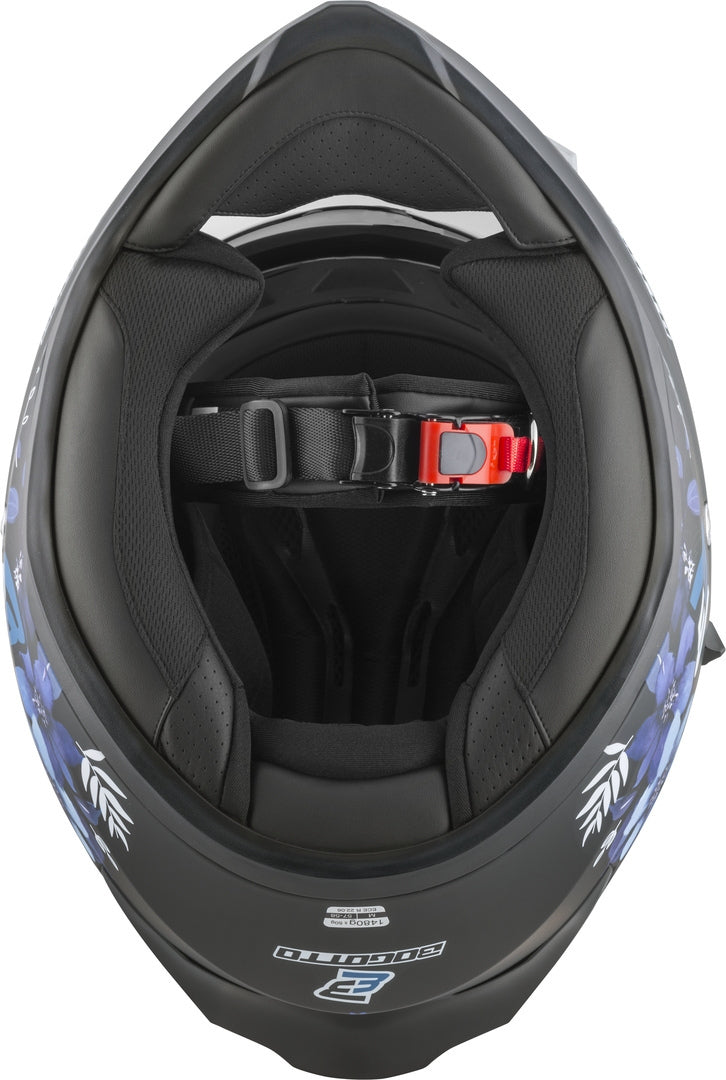 Bogotto H128 Fiori Helmet#color_black-blue