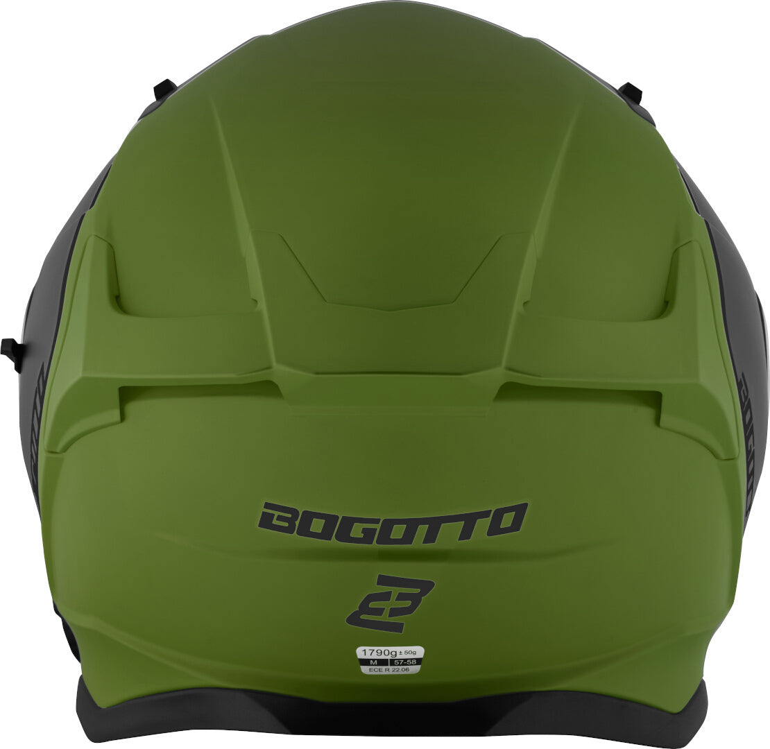 Casco Jet Bogotto H589 Solid - Certificado ECE 22.06, Carcasa Termoplástica, Forro Lavable, Peso Aprox. 1050g (talla M)
