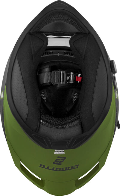 Bogotto H153 BT SPN Bluetooth Helmet#color_black-matt-green