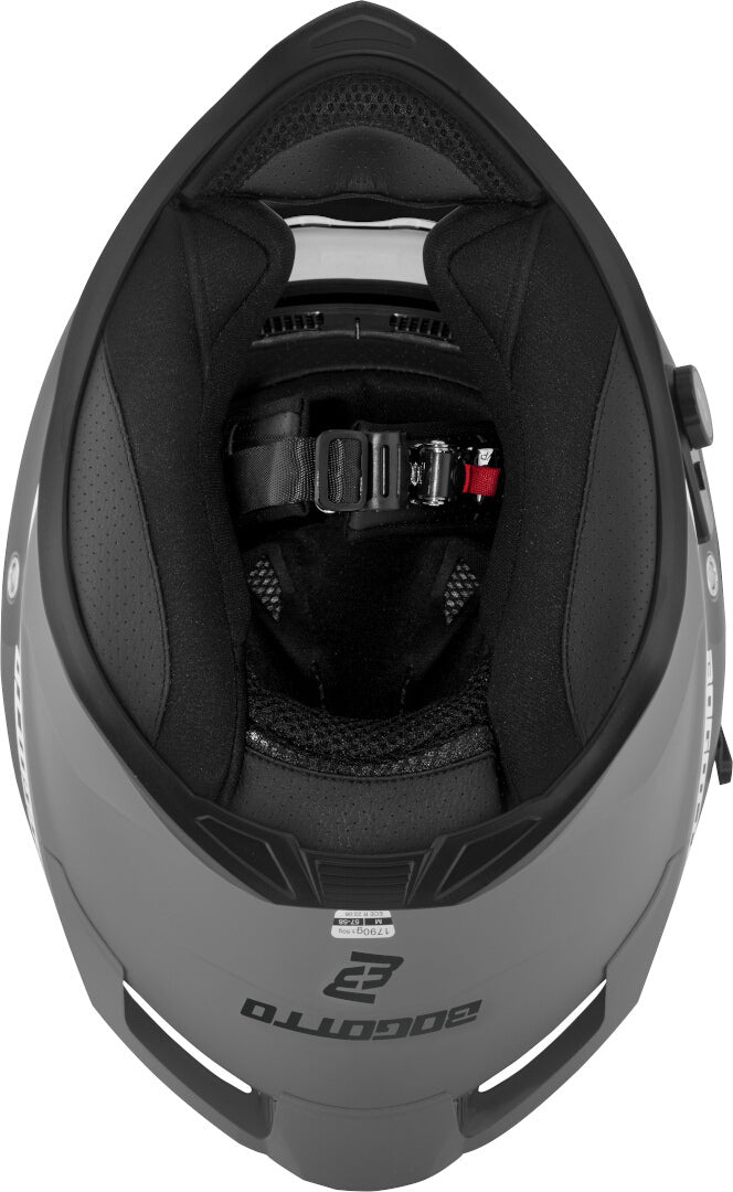 Bogotto H153 BT SPN Bluetooth Helmet#color_black-matt-grey
