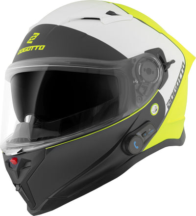 Bogotto H153 BT SPN Bluetooth Helmet#color_matt-black-yellow