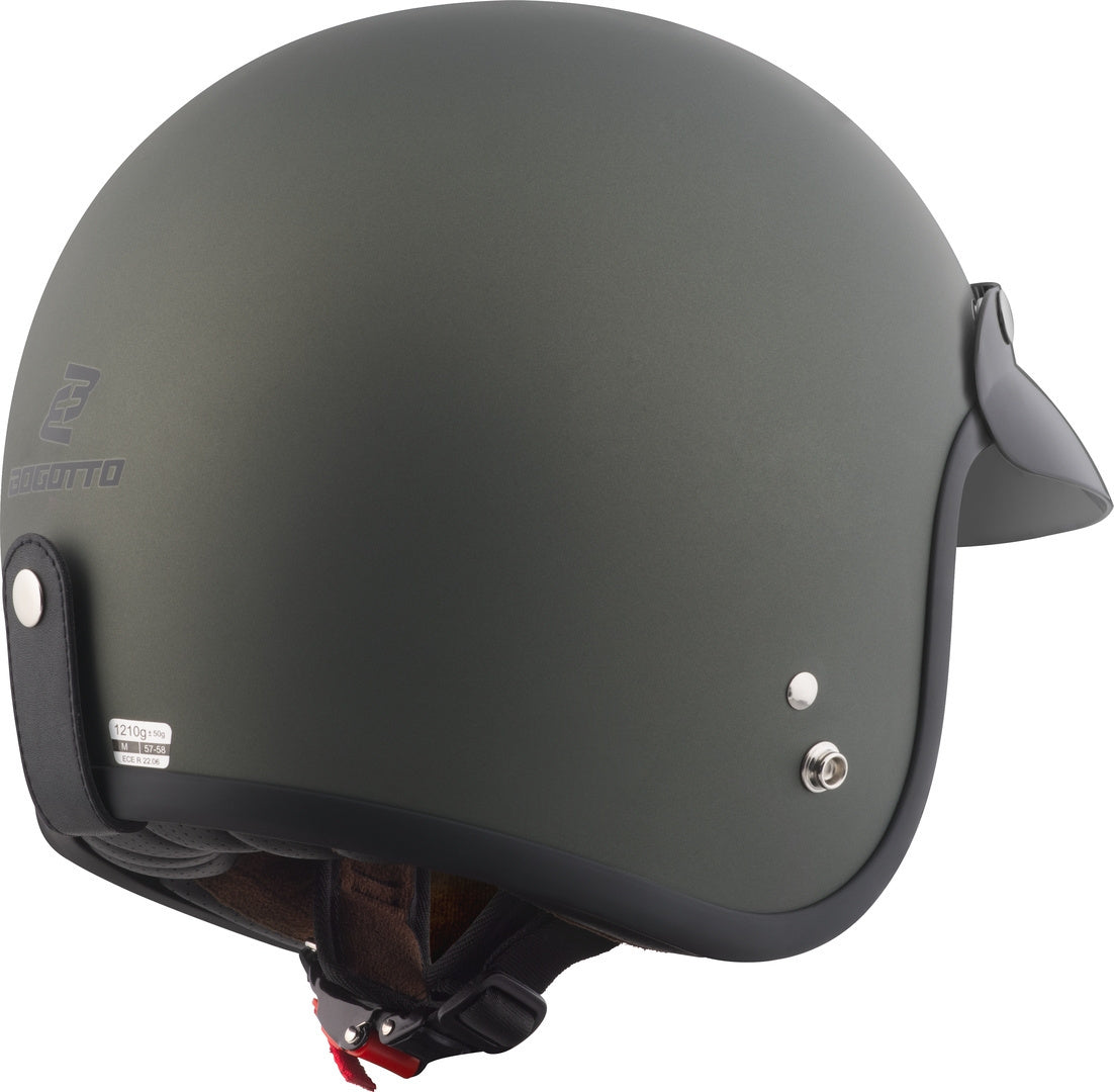 Bogotto H541 Solid Jet Helmet#color_green-matt
