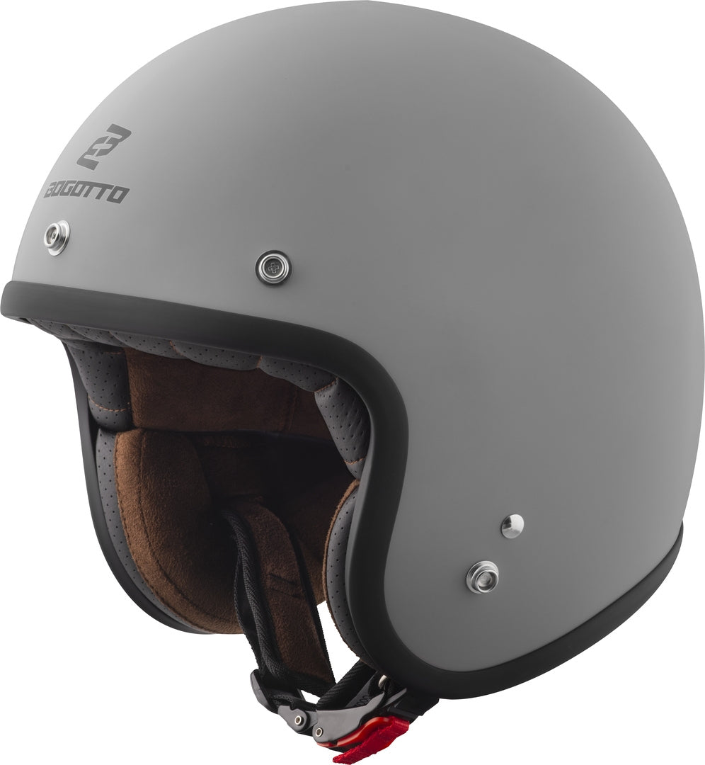 Bogotto H541 Solid Jet Helmet#color_grey-matt