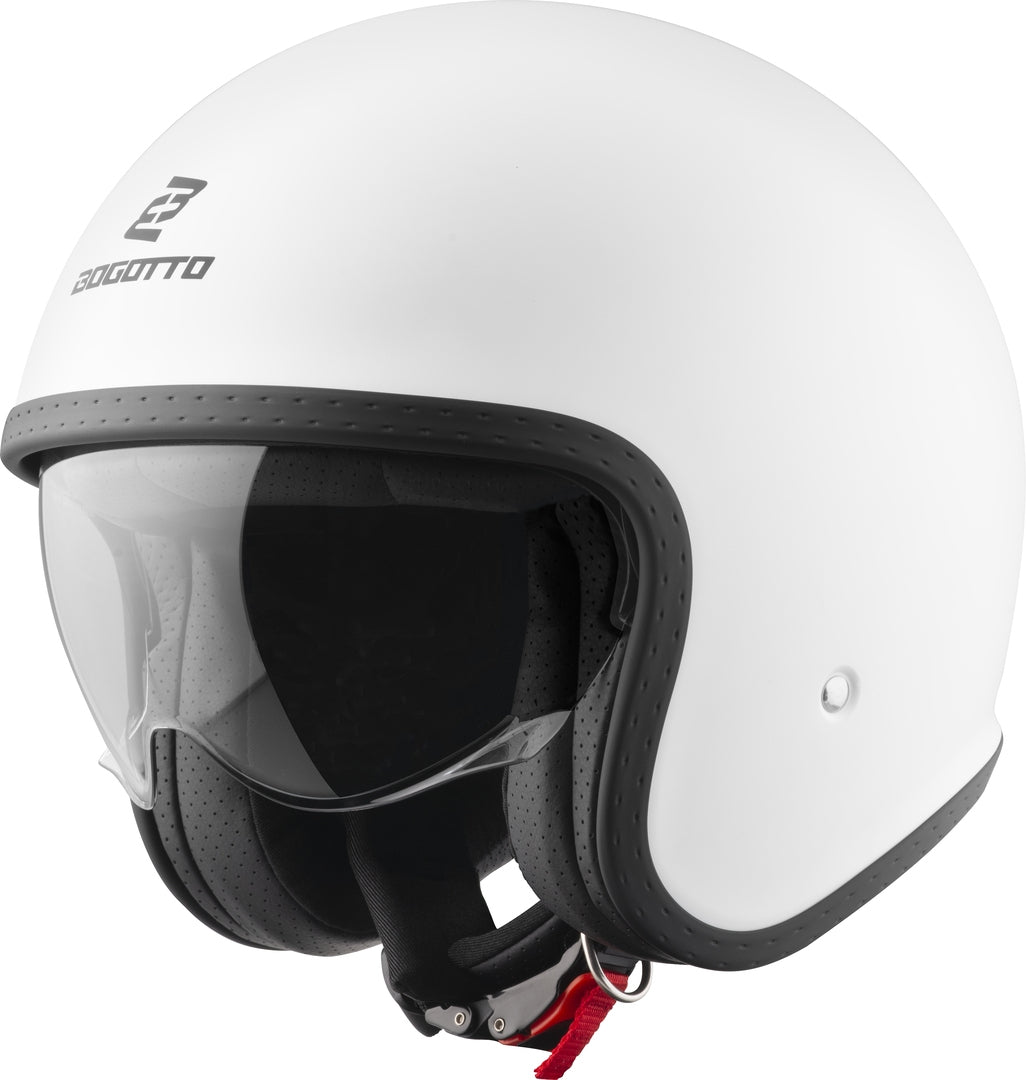 Bogotto H589 Solid Jet Helmet#color_white-matt
