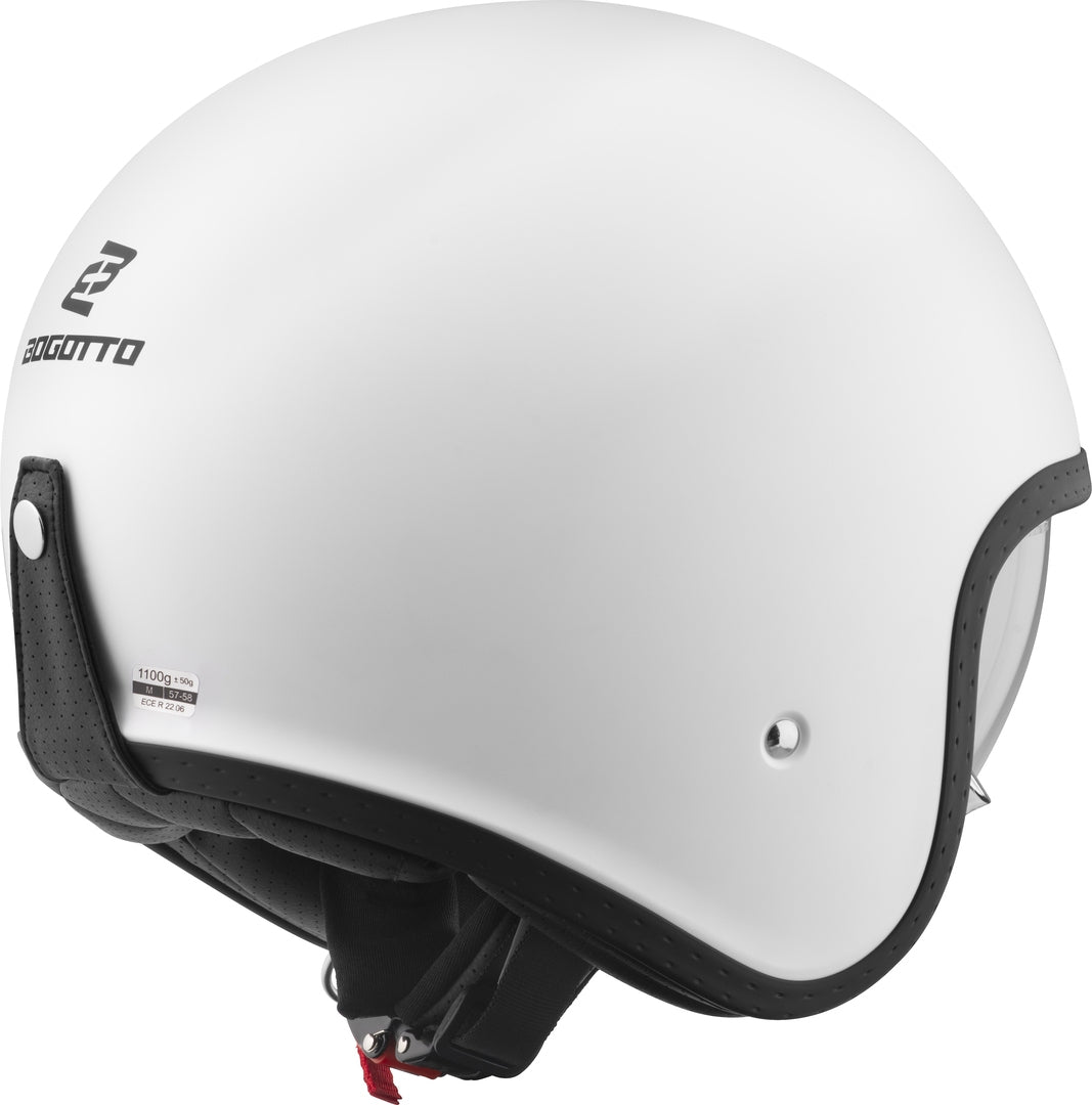 Bogotto H589 Solid Jet Helmet#color_white-matt