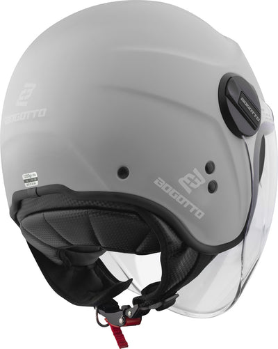 Bogotto H595-1 SPN Jet Helmet#color_silver-matt