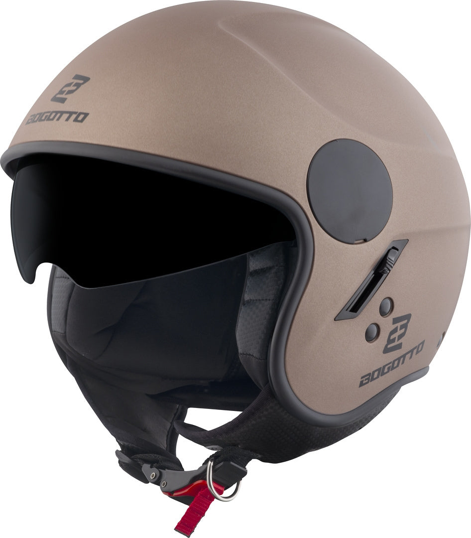 Bogotto H595 SPN Jet Helmet#color_brown-matt