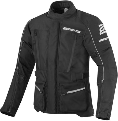Bogotto Tampar Tour waterproof Motorcycle Textile Jacket#color_black