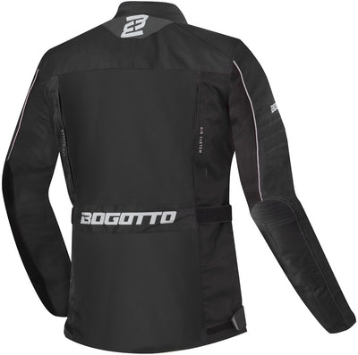 Bogotto Tampar Tour waterproof Motorcycle Textile Jacket#color_black