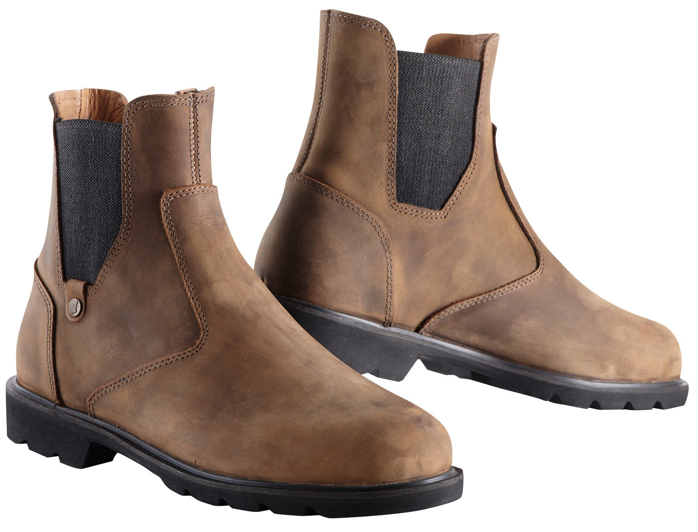 Bogotto Chelsea Motorcycle Boots#color_brown