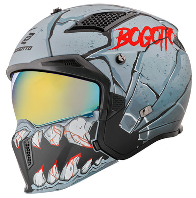 Bogotto Radic Onix Helmet#color_grey-black