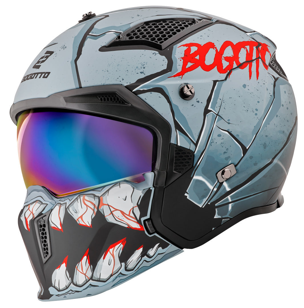 Bogotto Radic Onix Helmet#color_grey-black