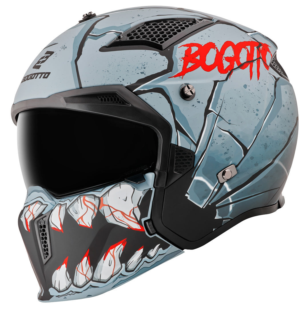 Bogotto Radic Onix Helmet#color_grey-black