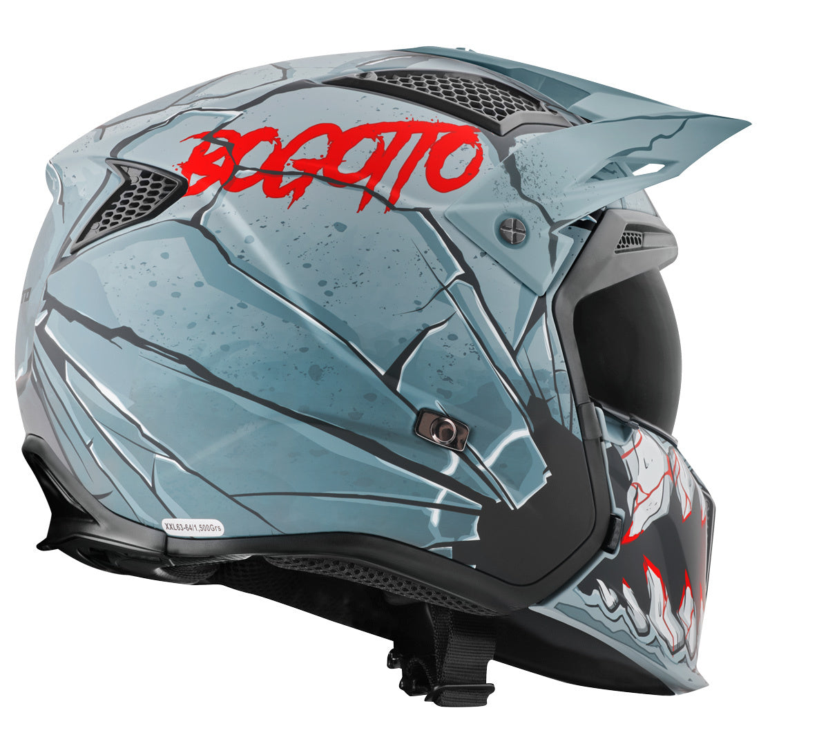 Bogotto Radic Onix Helmet#color_grey-black