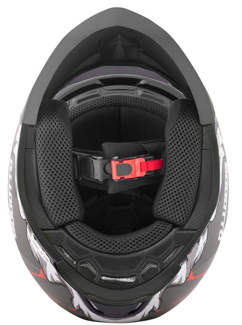 Radic Waheela Helm ECE 22.06 Bogotto Radic Waheela 22.06 Helm - Weiß Matt XS Mit Abnehmbarem Kinnteil & Peak Abnehmbares Kinnteil Peak