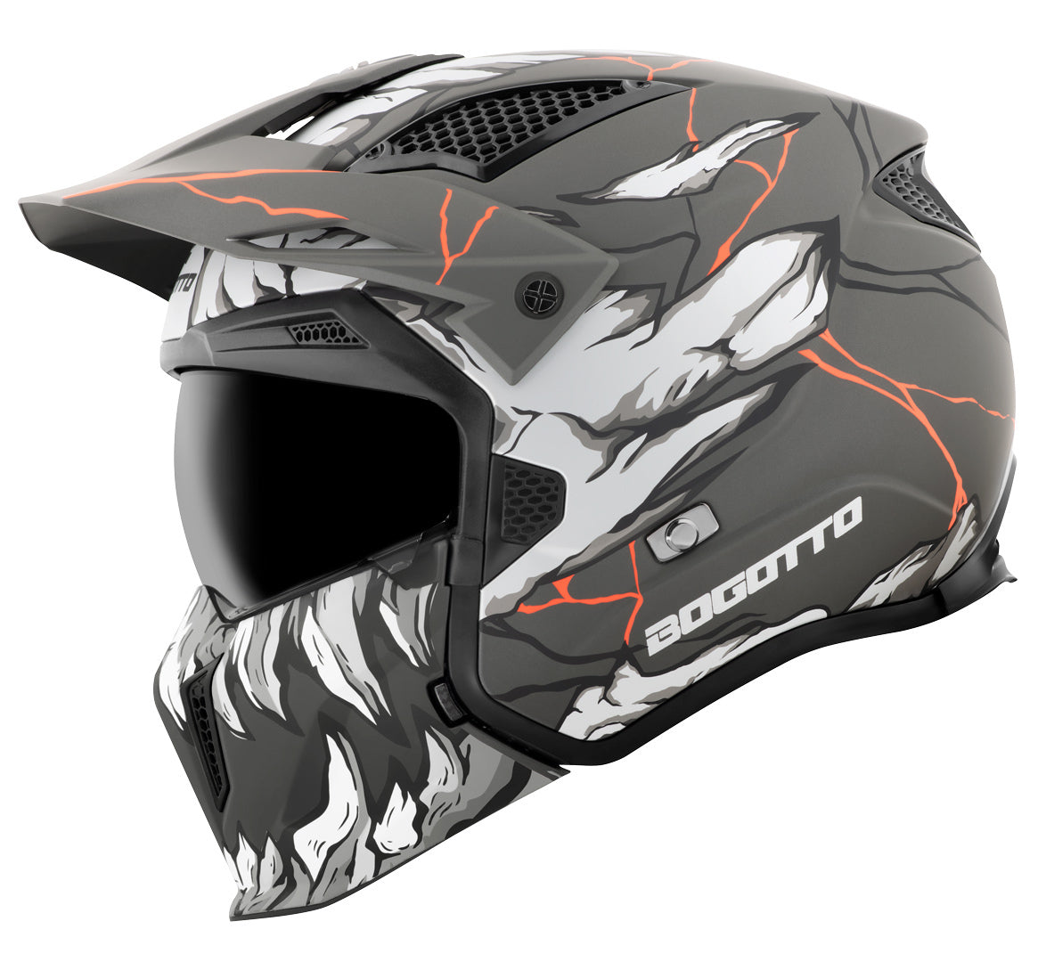 Bogotto Radic 22.06 Visiera Per Casco - Antigraffio, Facile Da Sostituire, Vari Colori