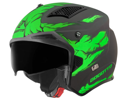 Bogotto Radic Skulash Helmet#color_green-black