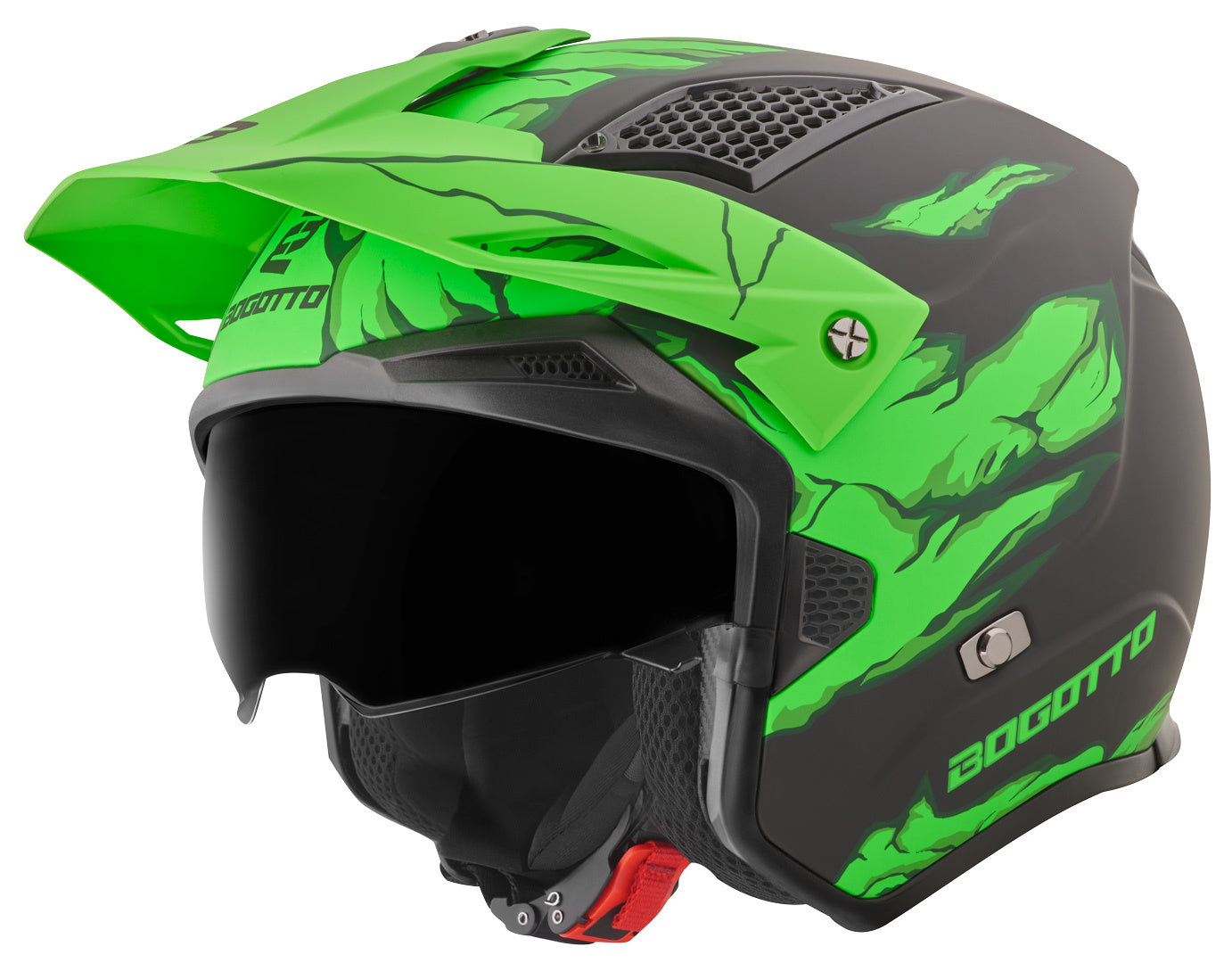 Bogotto Radic Skulash Helmet#color_green-black